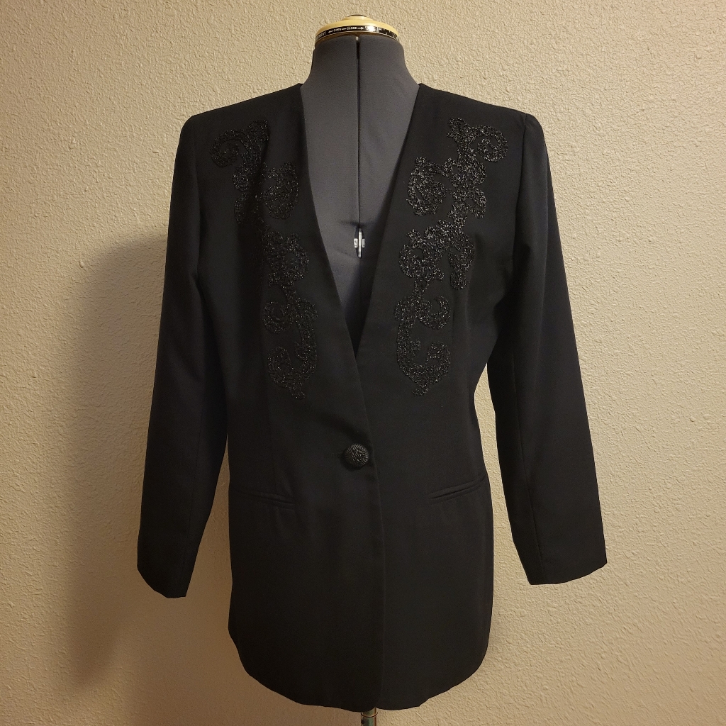 Norton Mcnaughton Petites Black Blazer Size 10